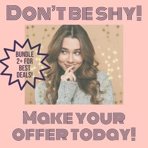 Make an offer today! Bundle 2+ for best deals!